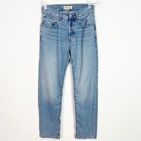 Madewell Denim - MADEWELL DEAN EASY STRAIGHT JEAN BUTTON FLY MID RISE WOMENS SZ 24 NEW